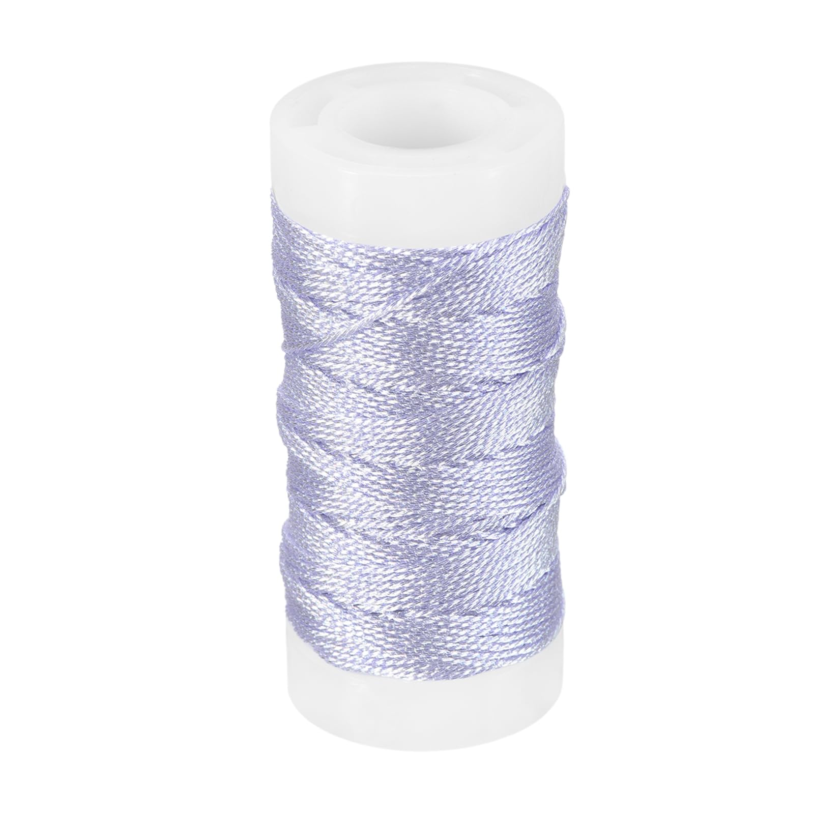 PATIKIL Metallic Thread, 31 Yards Embroidery Thread for Sewing Machine Hand Embroidery DIY Crafts Needlework Gift Wrapping Jewelry Making Decoration, Light Purple