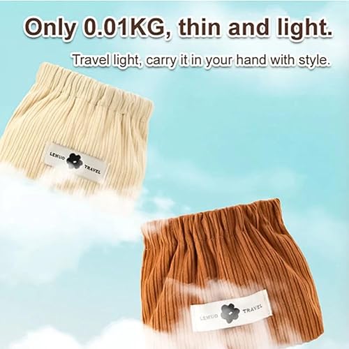 Miniatura 5 de Organizador elástico de pana para el cabello, organizador de pana, bolsa de pana para lápiz labial, bolsa de almacenamiento elástica de pana, bolsa