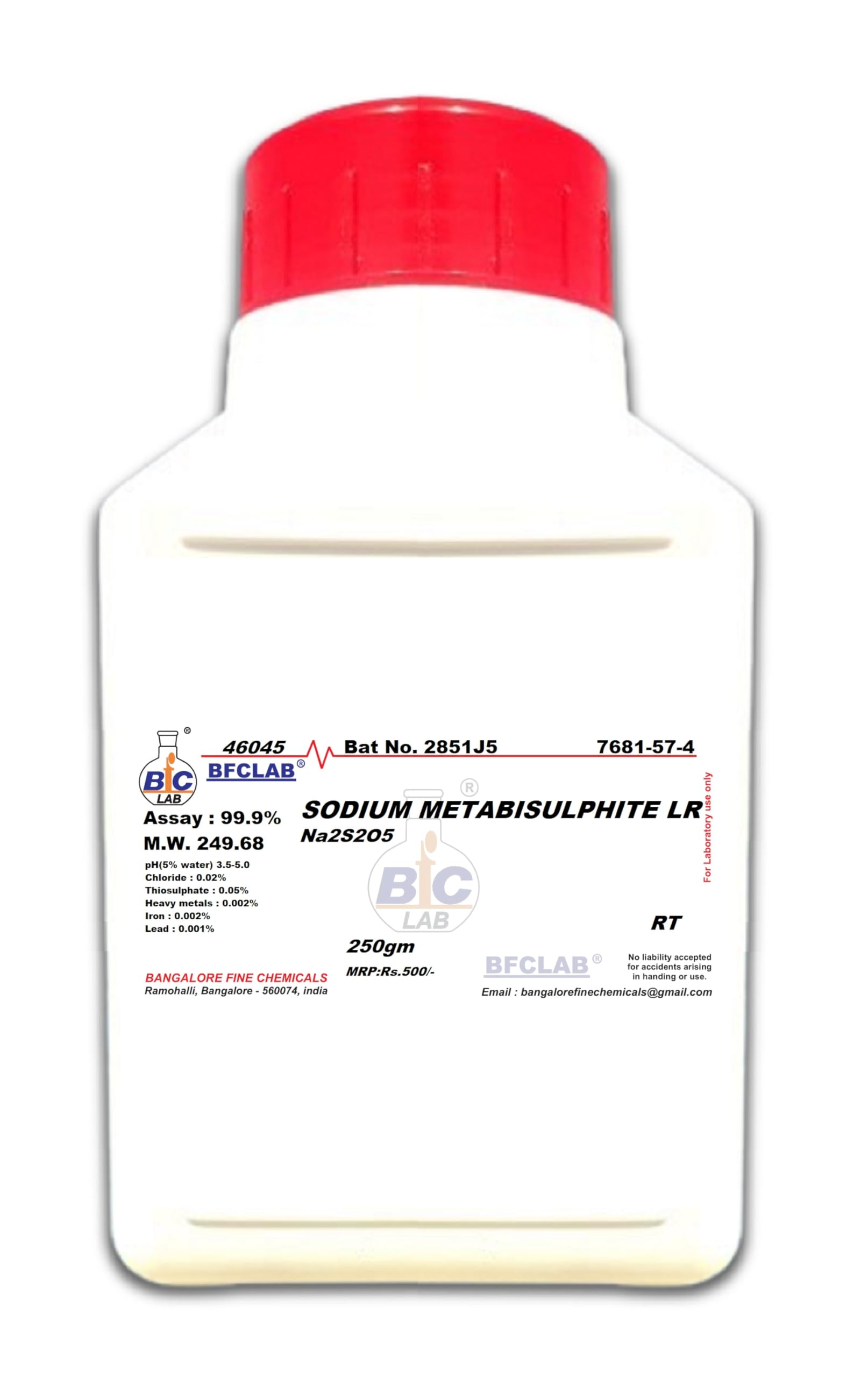 SODIUM METABISULPHITE LR - 250gm (SMBS)-picture-40