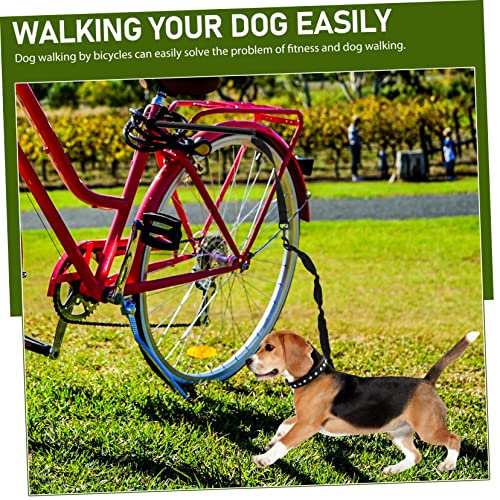 Corde de traction chien noir ultra résistante pour laisse et balade