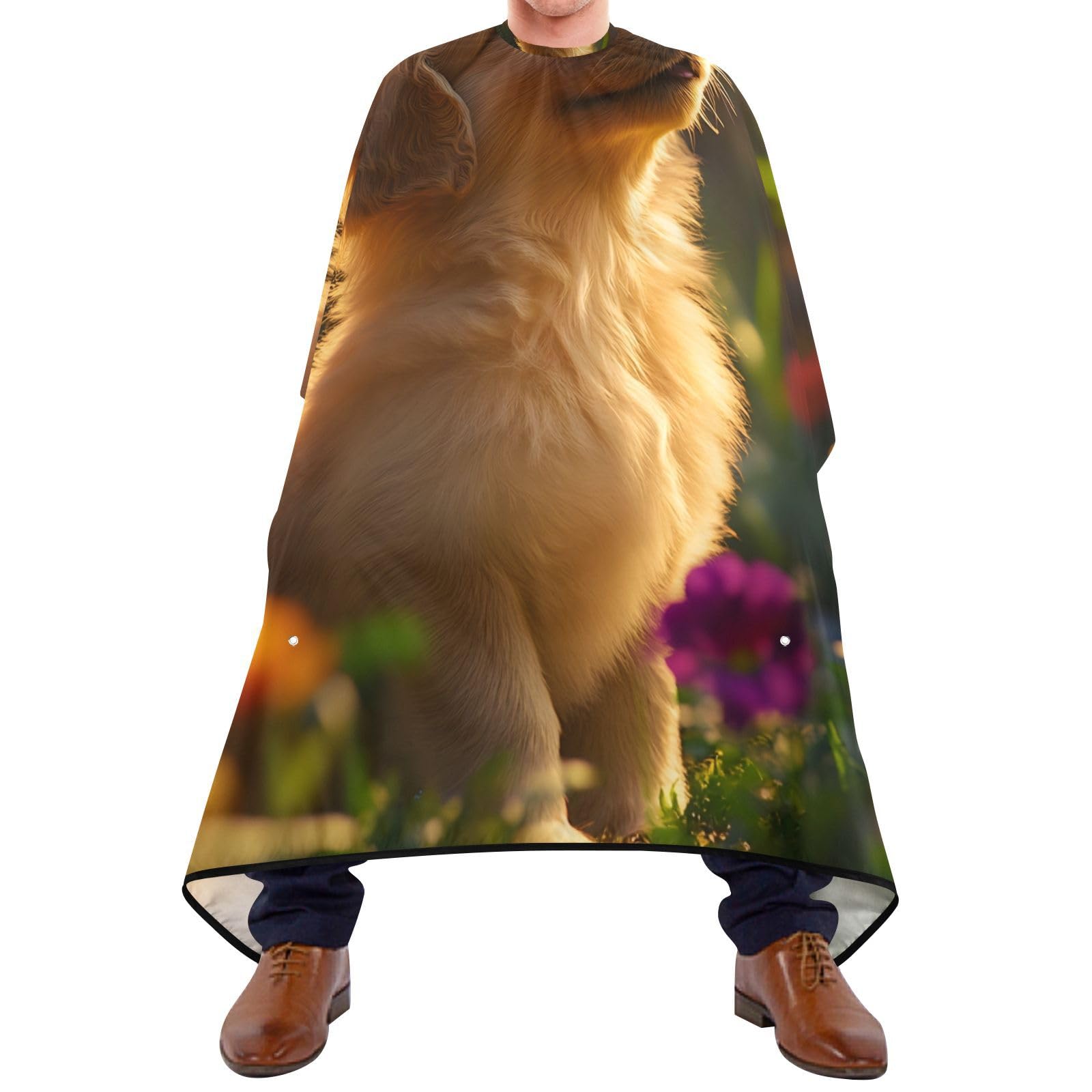 Hezely Cute Dog Hair Dye Cape, Barber Cape for Adults,Waterproof Salon Cape,Waterproof Hairdressing Styling Hair Cutting, 65