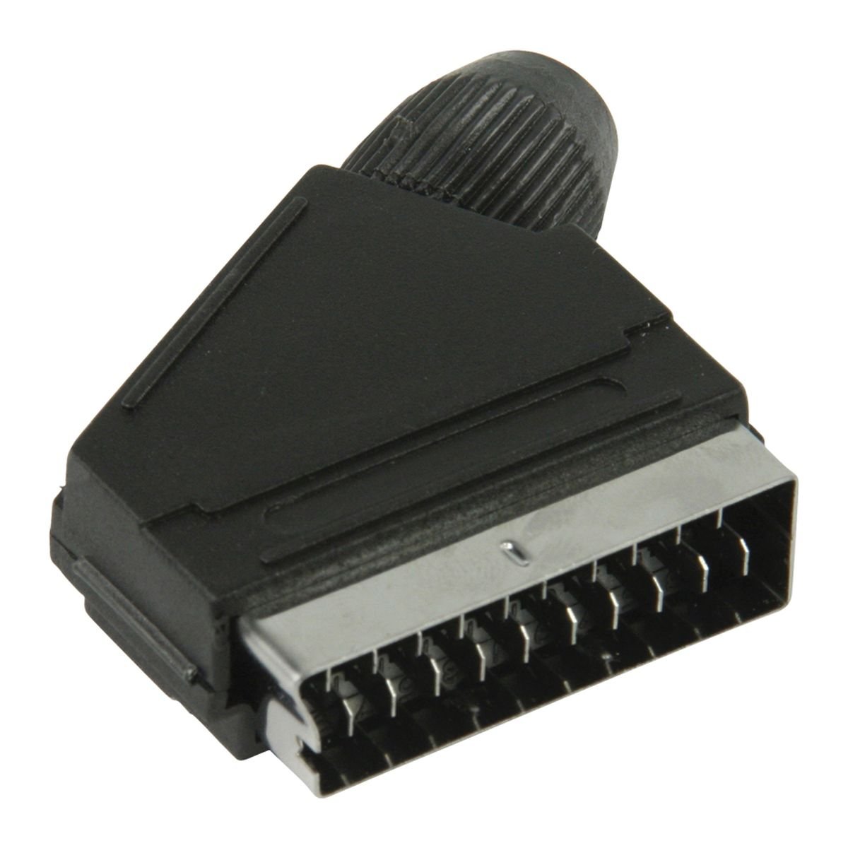 Valueline VLVP31990B SCART Noir connecteur de Fils - Connecteurs de Fils (SCART, Noir, 11 cm, 120 mm, 25 mm, Sac)