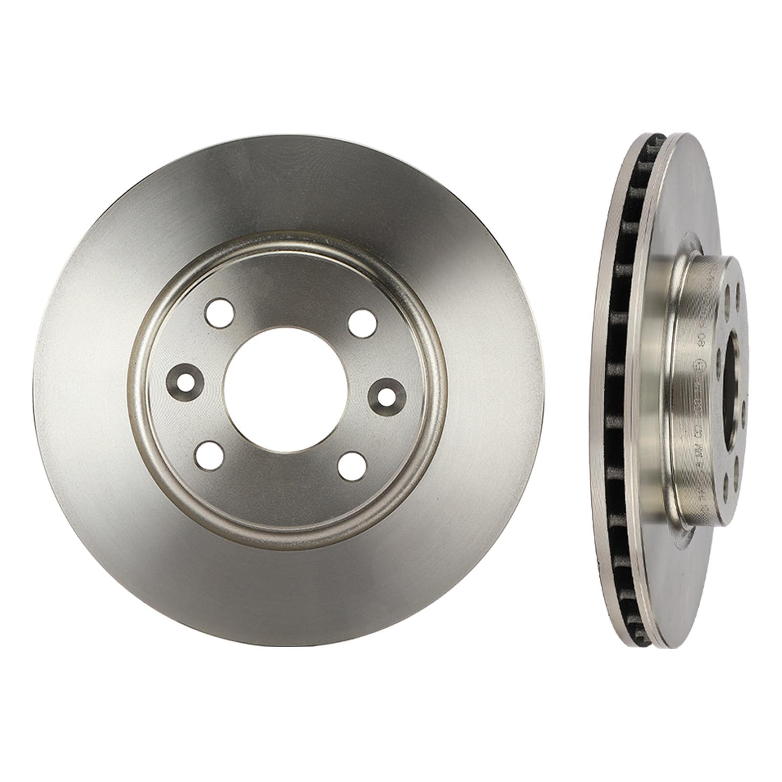 Frankberg Bremsensatz inkl. 2x Bremsscheiben + 4x Bremsbeläge Vorne Kompatibel mit S.a.n.d.e.r.o II Clio IV BH Logan MCV II Twingo III BCA BCM Replace# 410605536R