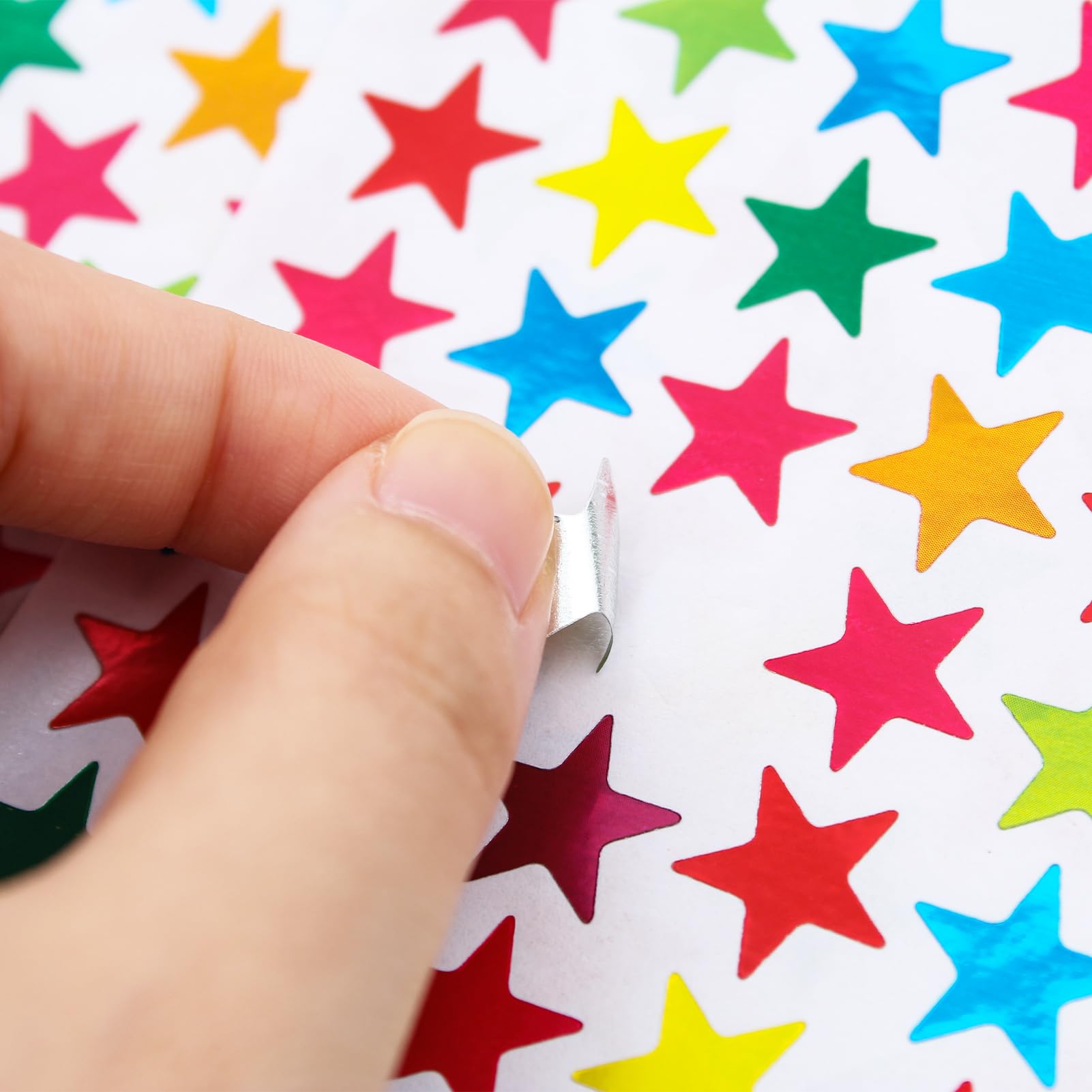 1600 Adesivi Stelle Glitter Oro E Colori - Per Ricompense, Decorazioni Fai-da-te - Foto 9