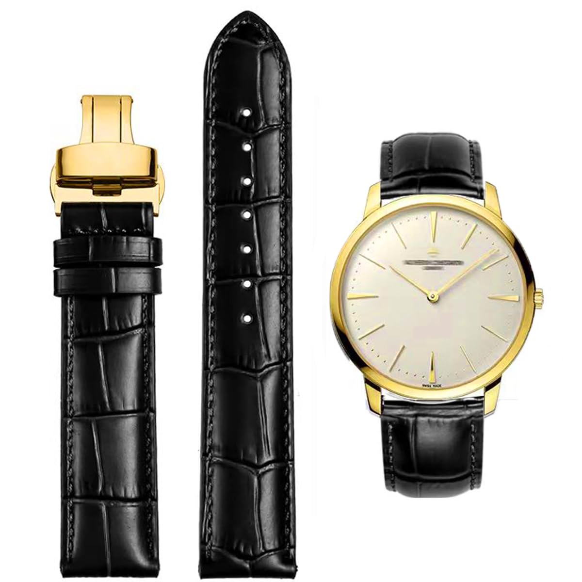 価格訂正 GSバタフライバックルレザーベルト付　ラグ幅19mm尾錠幅16mm 価格訂正 GSバタフライバックルレザーベルト付 ラグ幅19mm尾錠幅