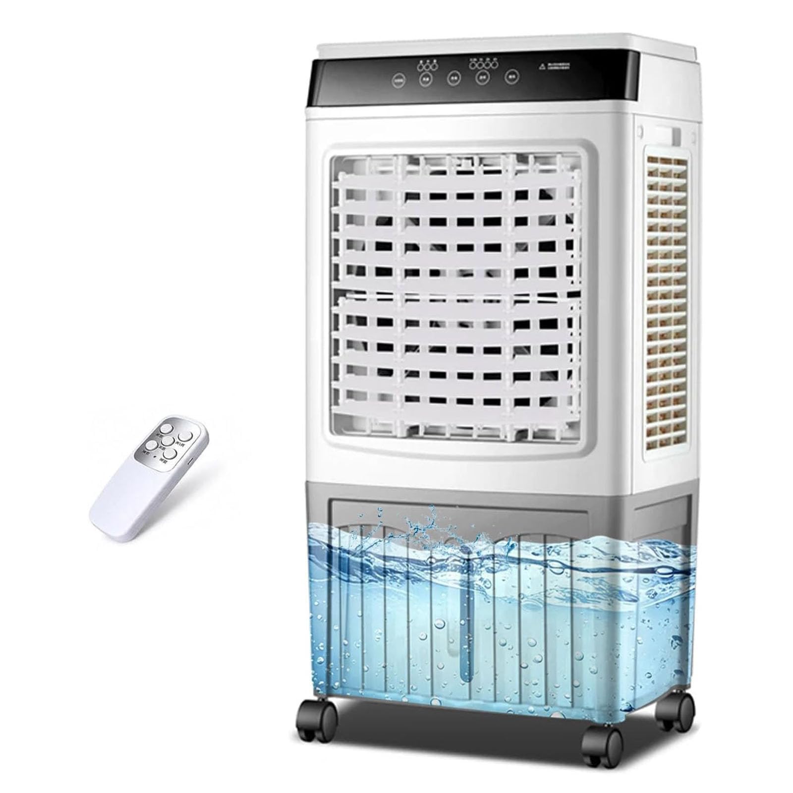 MESCXTY Swamp Cooler, 3100CFM Evaporative Air Cooler with 3 Modes & Wind Speeds, 120°Oscillation, 0-7.5H Timer, Portable Outdoor Conditioner for Patio Garage Commercial Use