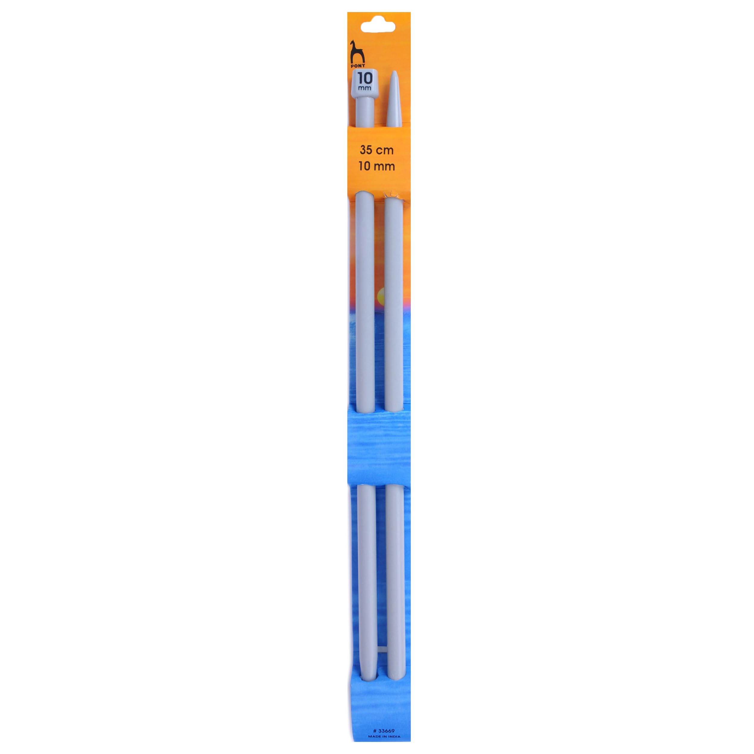 Pony Single Ended Classic Knitting Pins, Multi-Colour, 35 cm x 1cm