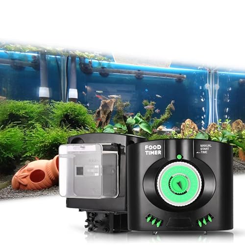 karonpeln 自動給餌器 魚 餌やり器 餌やり機 自動給餌機 フードタイマー えさ 配給量調節可能 3種類の固定方式 1日最大限10回自動給餌 自動と手動の両用 水槽セット 魚餌器 エサやり器 自動餌やり 自動えさやり 水槽用 熱帯魚 カメ 金魚 留