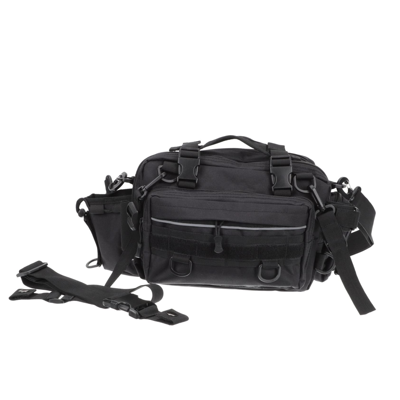 Anneome Borsa per Canne da Pesca Oxford, Grande capacità, Resistente all’Usura, Portabile a Mano, a Spalla a Tracolla per Campeggio e Pesca | Grande Capacità Multifunzione, Resistente'abrasione E'acqua, Stile Chic Look Curato