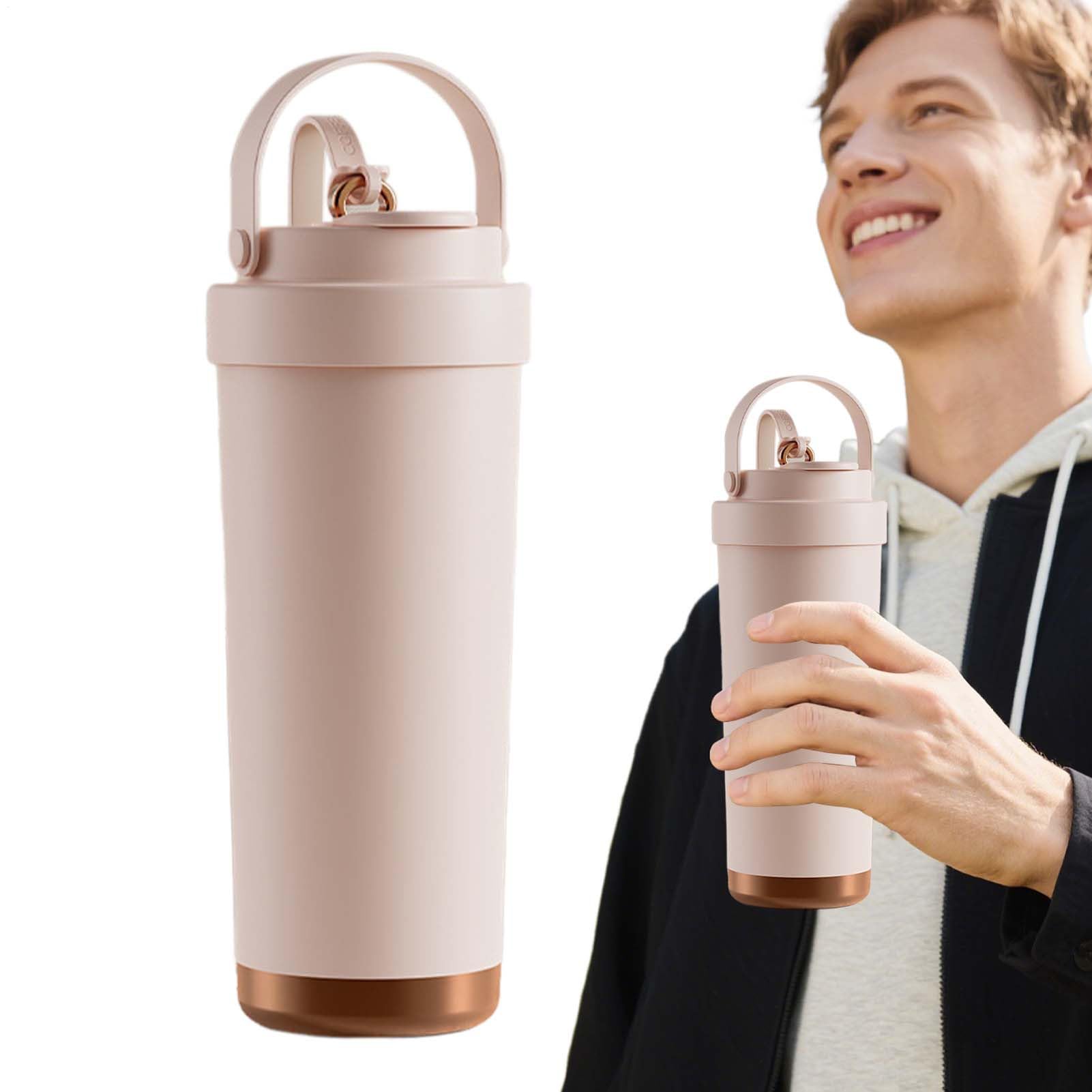 Vaso aislado de 750 ml con revestimiento de cerámica para mantener tu bebida pura en exteriores