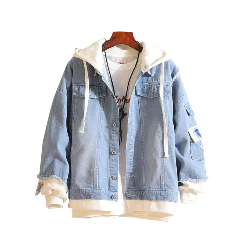 Anime Jacke Unisex Cosplay Kapuzen Pullover Jeansjacke Denim Hoodie Jacket Outwear Mäntel