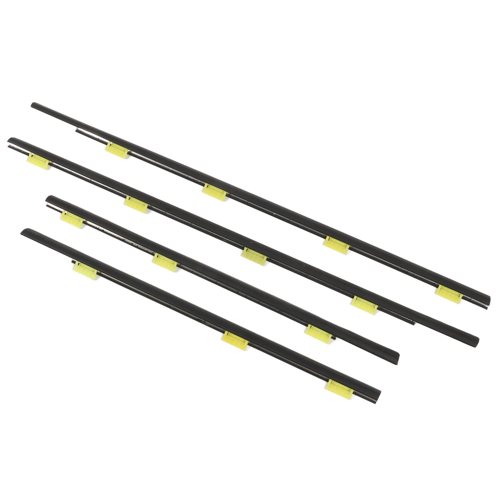 Akozon Jeu de Ceintures d'étanchéité de Porte, Coupe-froid Durable pour CRV 2002 – 2006, Moulage de Fenêtre Extérieure Avant et Arrière