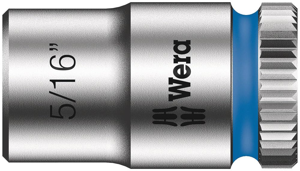 Wera Colour 8790 Hma Zyklop 1/4" Socket, 5/16 Inch