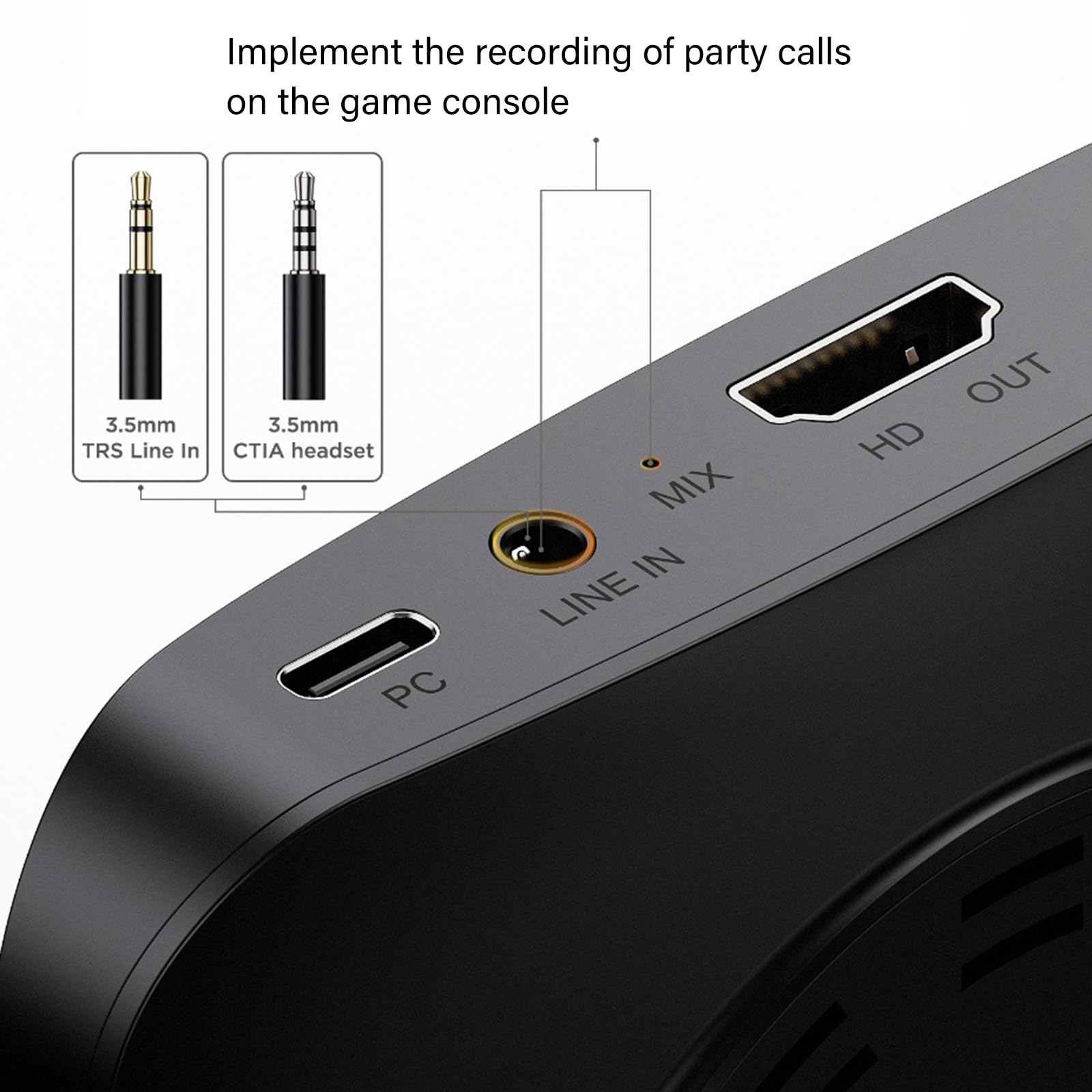Plug and Play USB 3.1 Tarjeta de Captura de vídeo HDTV Grabación a 60 fps Resolución 4K Dispositivo portátil de transmisión en de Metal Tarjeta de transmisión en