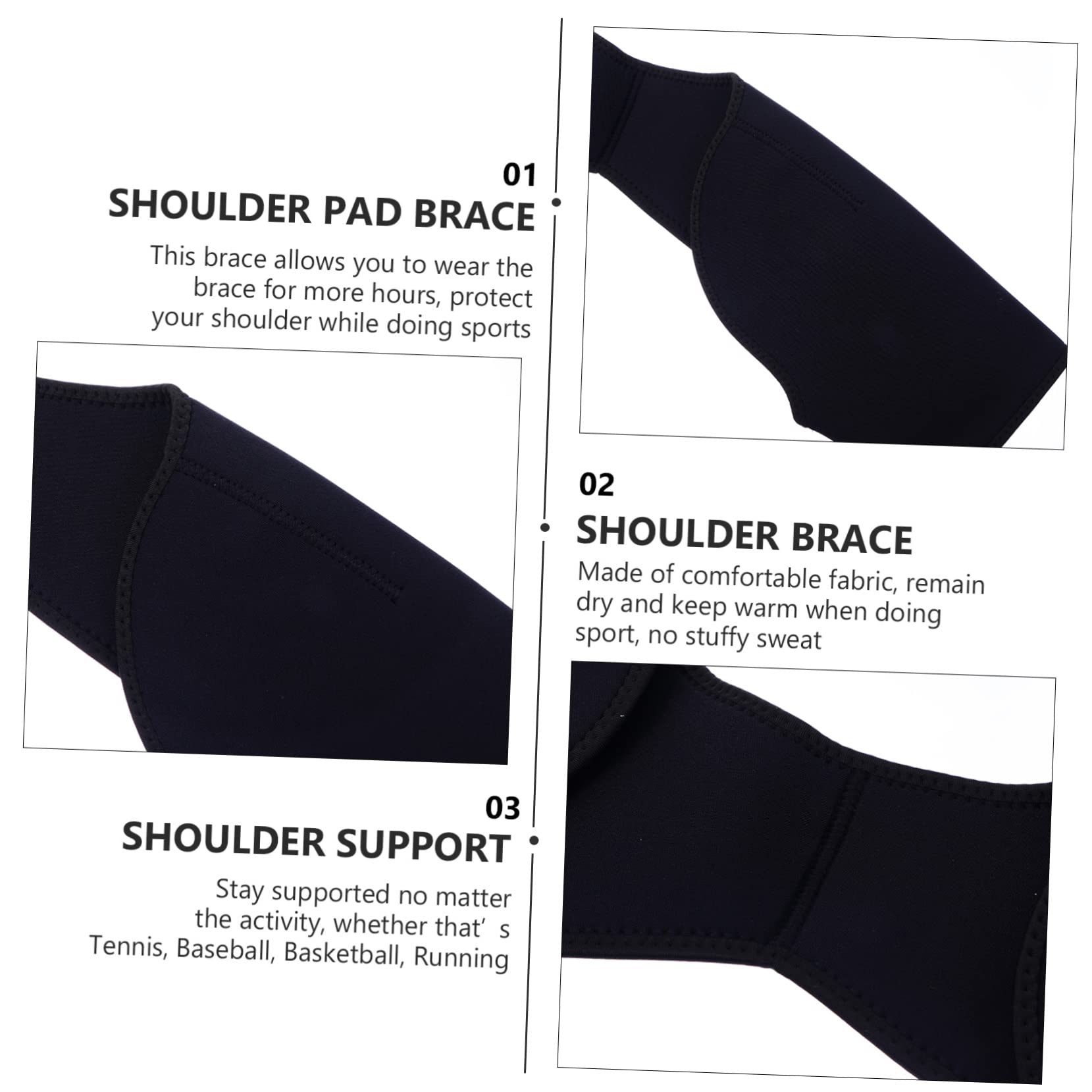 WOFASHPURET Adjustable Shoulder Brace for Men Double Shoulder Support Posture Rotator Cuff Support Brace Warm Keeping for Basketball Baseball Workouts
