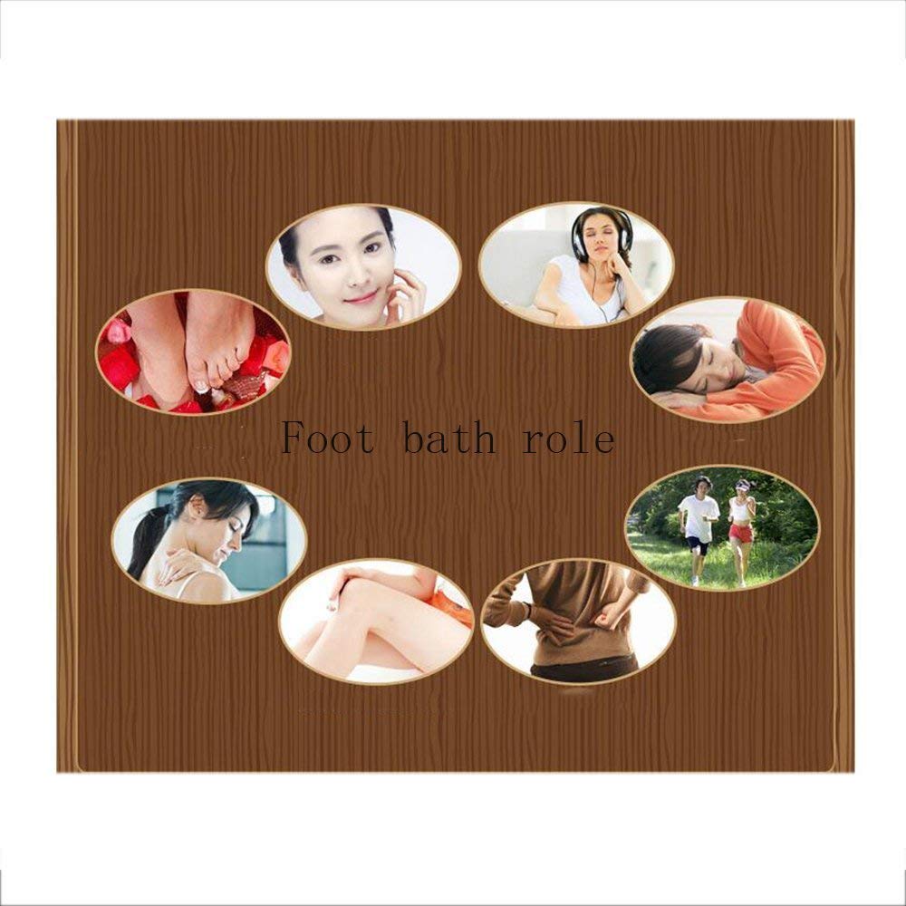 Wiadro do kąpieli z naturalnego drewna, umywalka do pedicure, wanna do kąpieli stóp, beczka do stóp, pedicure dla dorosłych, pogrubienie z litego drewna, 40 cm, kąpiel stóp, kąpiel stóp, spa, sauna,