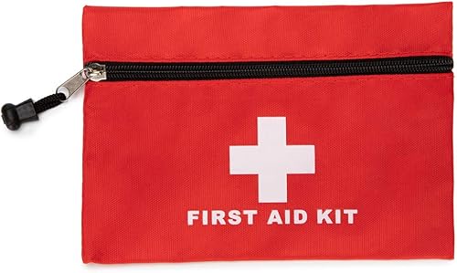 Miniatura 4 de Bolsa roja de primeros auxilios, pequeña bolsa de almacenamiento médica vacía para botiquines de primeros auxilios, paquete de emergencia,