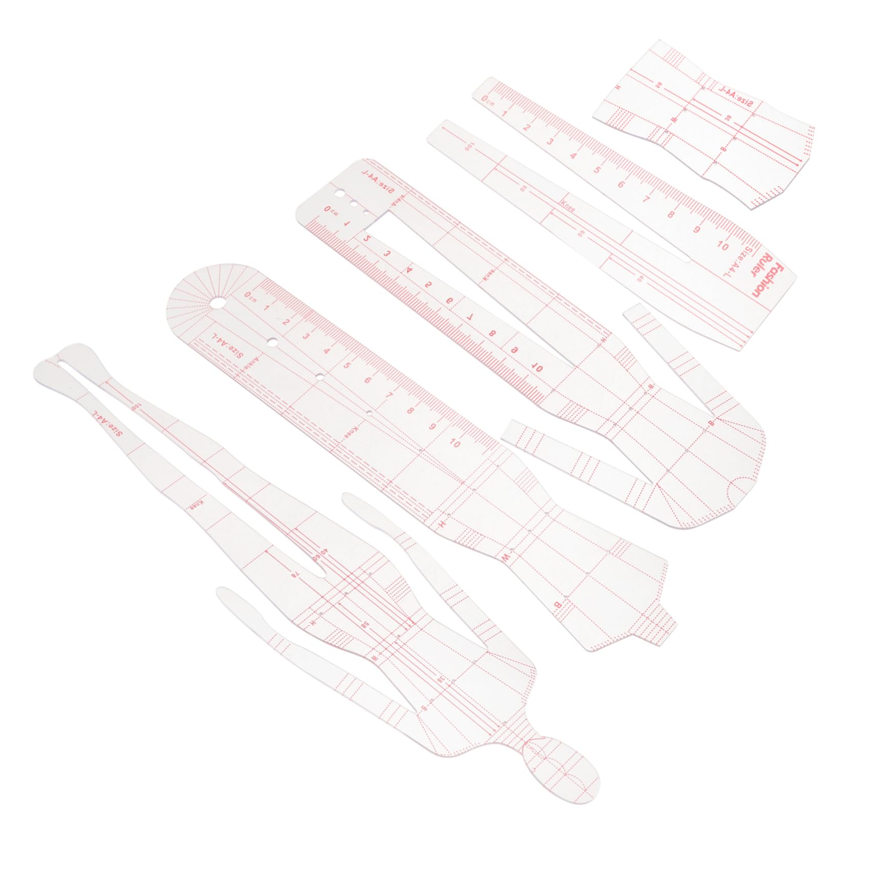 Gadpiparty 3 Set Set Di Righelli Patchwork Righelli E Sagome Per Quilting Sovrani Trapunti Tessuto Modello Di Trapuntatura Modello Di Cucito Acrilico Strumenti Di Trapuntatura 5 Pezzi*3