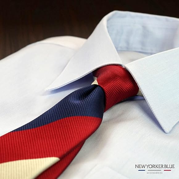 Amazon.co.jp: [ニューヨーカーブルー] ネクタイ ストライプネクタイ