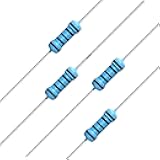 California JOS 100pcs 100 ohm Resistor 1/4w (0.25 Watt) ±1% Tolerance Metal Film Fixed Resistors, Over 200 Multiple Values (0~22M ohm) of Resistance Optional (100 ohm, 100 R, 100 Ω)