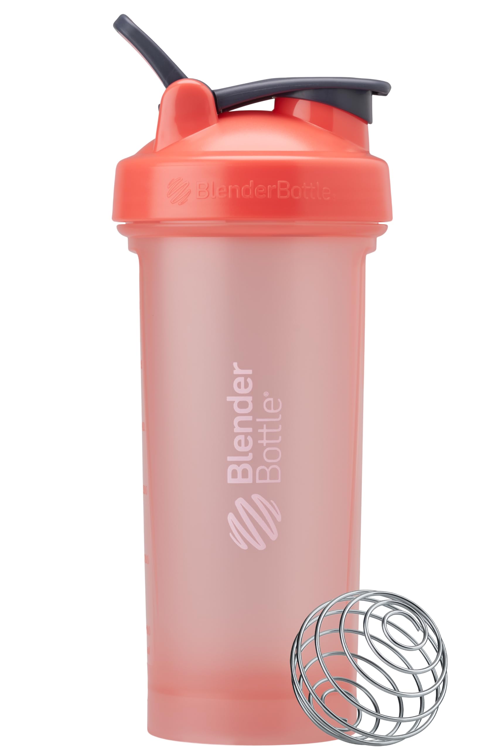BlenderBottle Classic V2 Kunststoff-Shaker-Flasche, 800 ml, Korallenrot