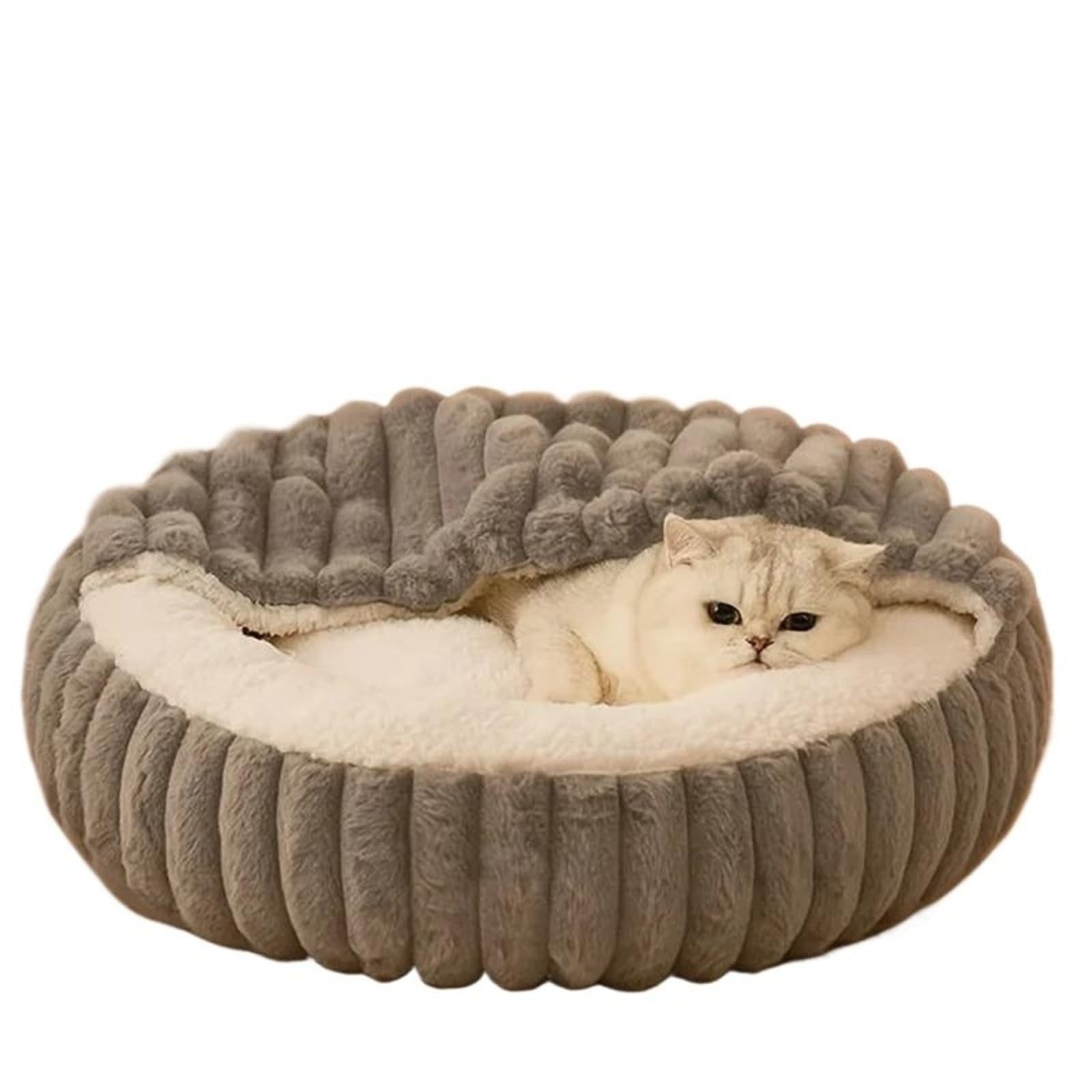 Cuccia Ciambella Cani Caldo lettino rotondo con cappuccio