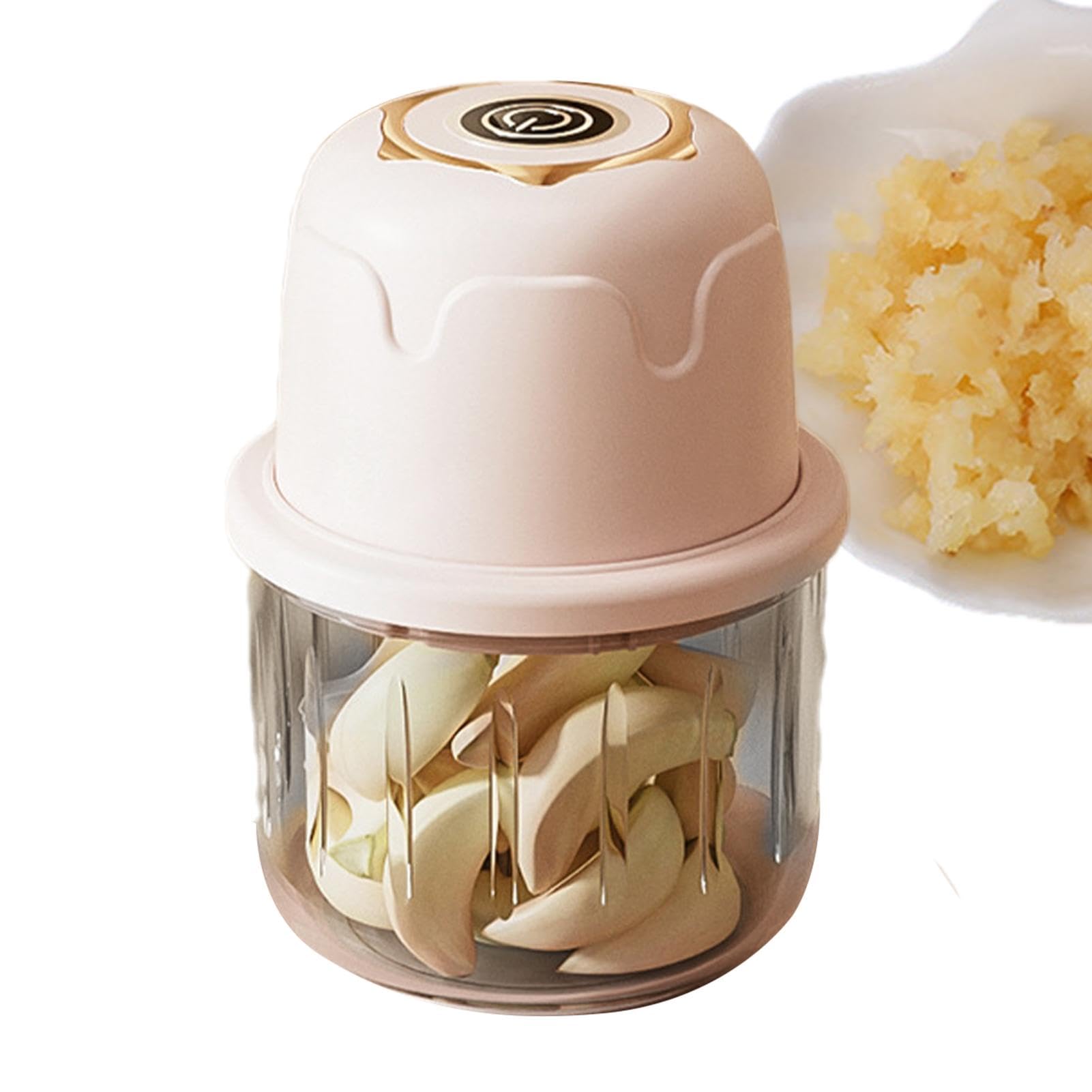 Hachoir à ail électrique 350 ml mini broyeur de légumes portable et compact pour cuisine sans effort