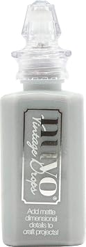 Nuvo Vintage Embellishment Drops, Dimensional Dots Paint in Earl Grey, 1 oz