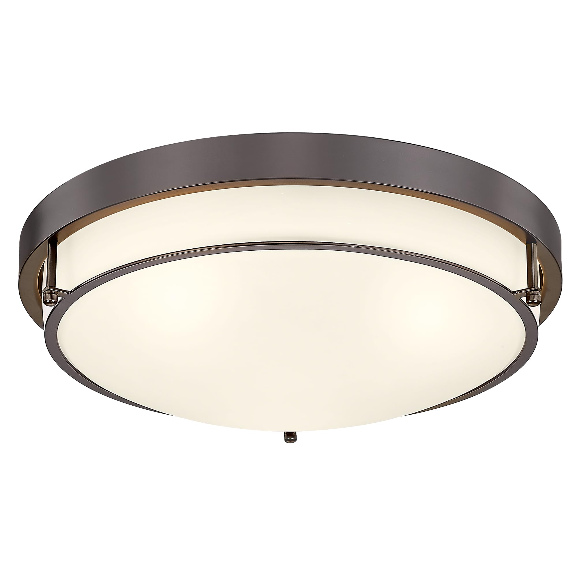 16 inch Flush Mount Ceiling Light 3-Light Close to Ceiling Light Fixtures with Oil Rubbed Bronze Finish for