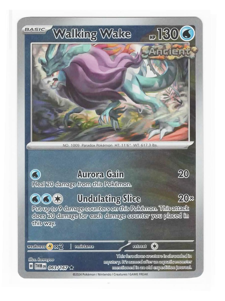 Pokemon - Walking Wake 063 167 Twilight Masquerade Reverse Foil Card