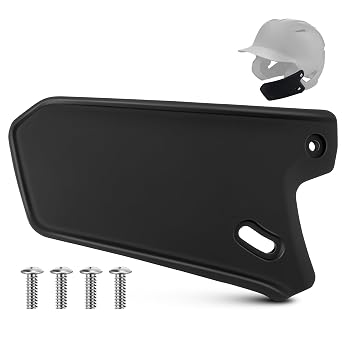Feekoon Black Matte Batting Helmet Face Shield Compatible with EvoShield XVT Batting Helmet, Youth Baseball Helmets Jaw Guard for Face Jaw Protection, Moisture Wicking Padding, Right Handed Hitter