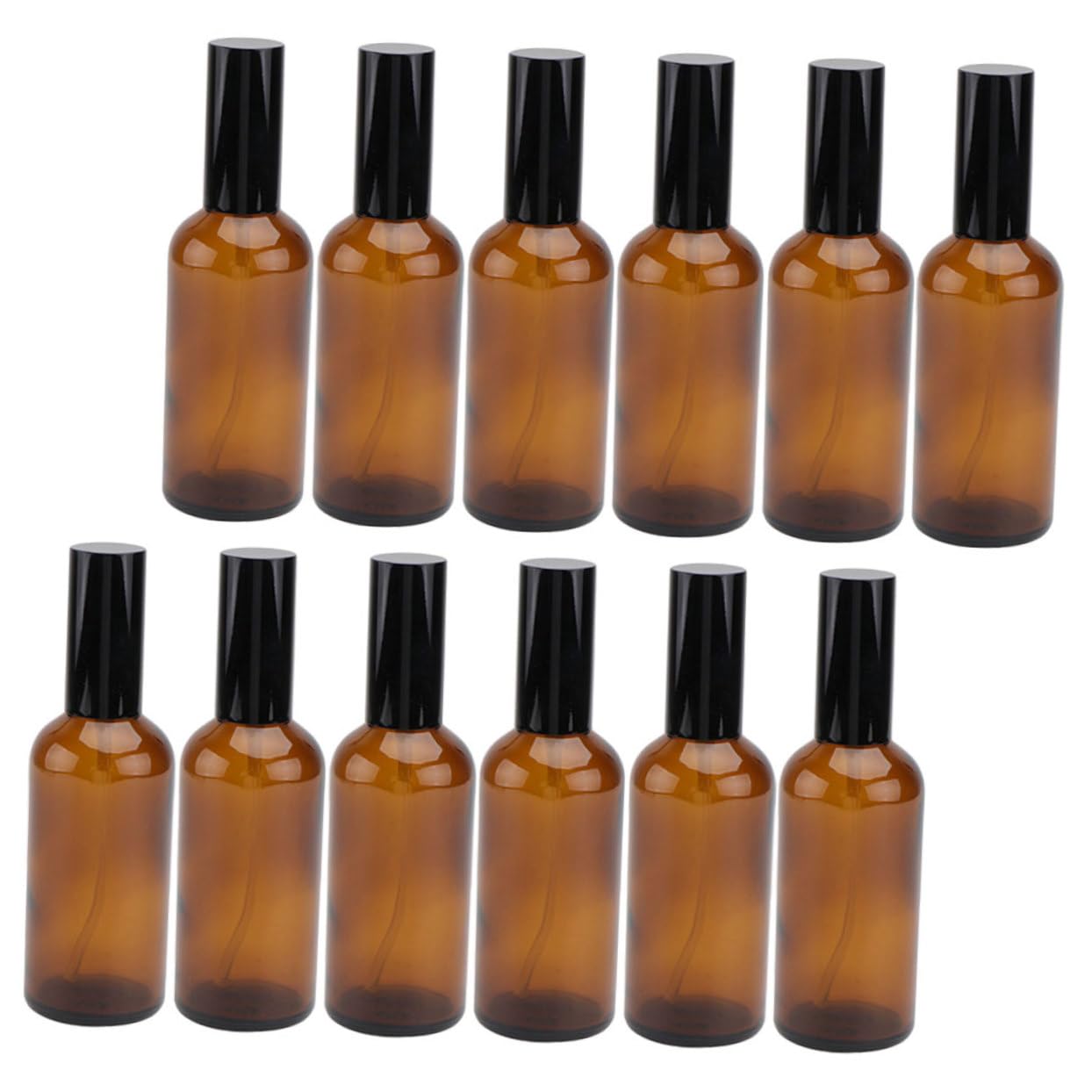 FOMIYES 12stücke Reisesprühflasche Aus Glas Outdoor-sprühflaschen Leere Make-up-flaschen Tragbar Auslaufsicher Für Parfüm Hautcreme Flüssigseife