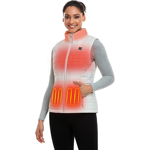 ORORO Women's Lightweight Heated Vest with Battery Pack