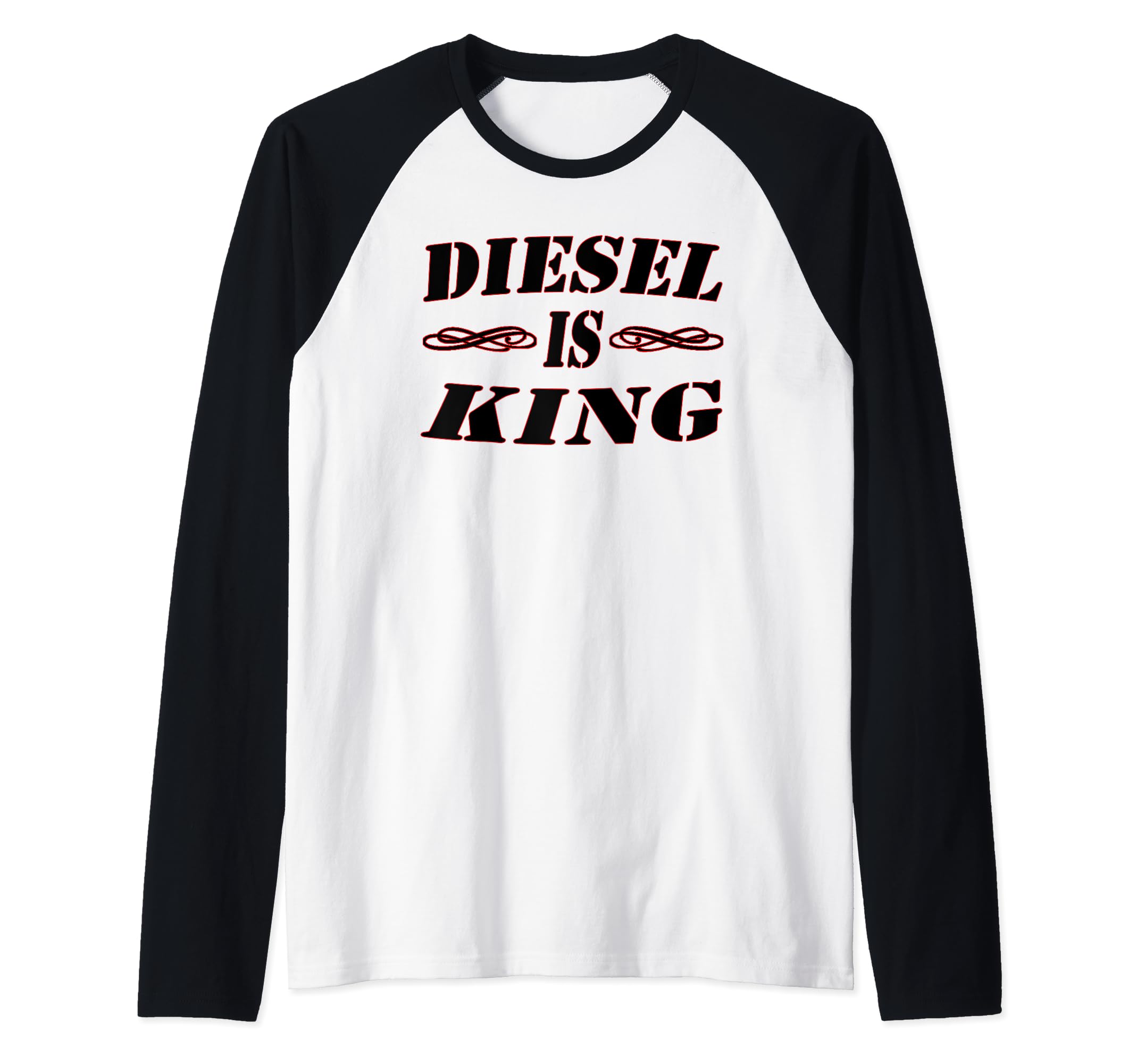 Diesel Is KingTShirt Raglan Baseball Tee