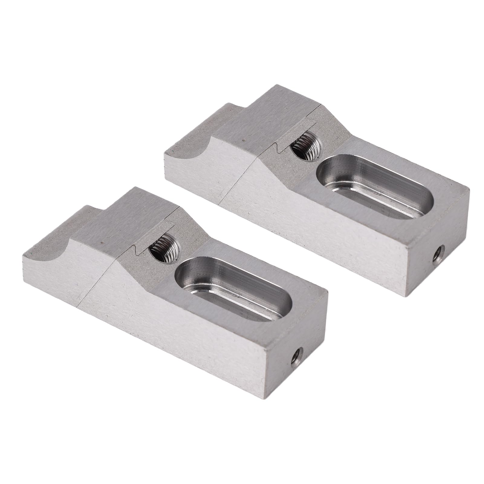 Sxhlseller 2 Tornillos de Mandíbula de M8 de Perfil bajo | Abrazaderas Laterales de Acero Endurecido S136H para Fresadora CNC, Abrazadera de Tornillo de Sujeción