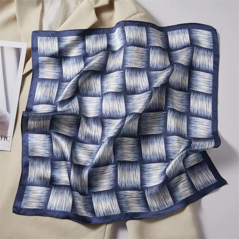 Image of 100% Mulberry Silk Scarf -21 inch Square Neckerchief with Gift Packed