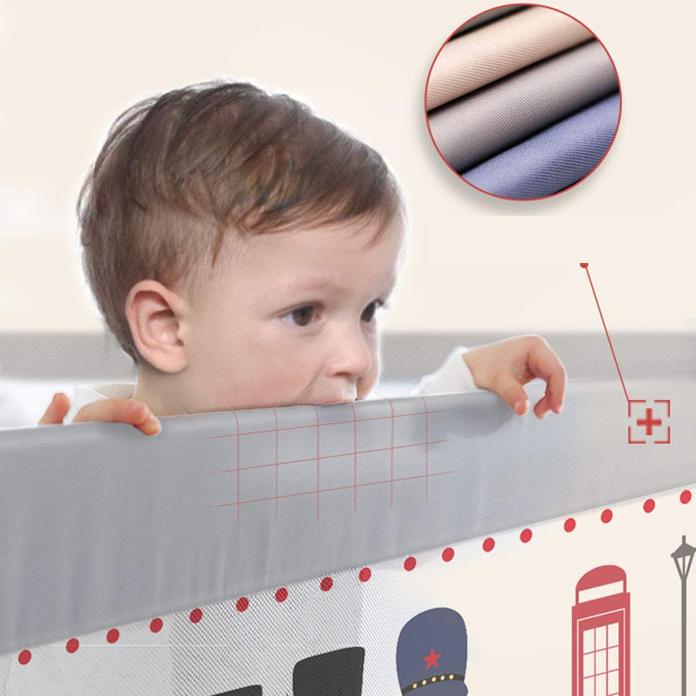 Parachoques de protección de Cama de barandilla de bebé, Cama de barandilla de Cama para niños de elevación Vertical, para Cama Doble para niños, Cama de Matrimonio, 1 Paquete, Ros