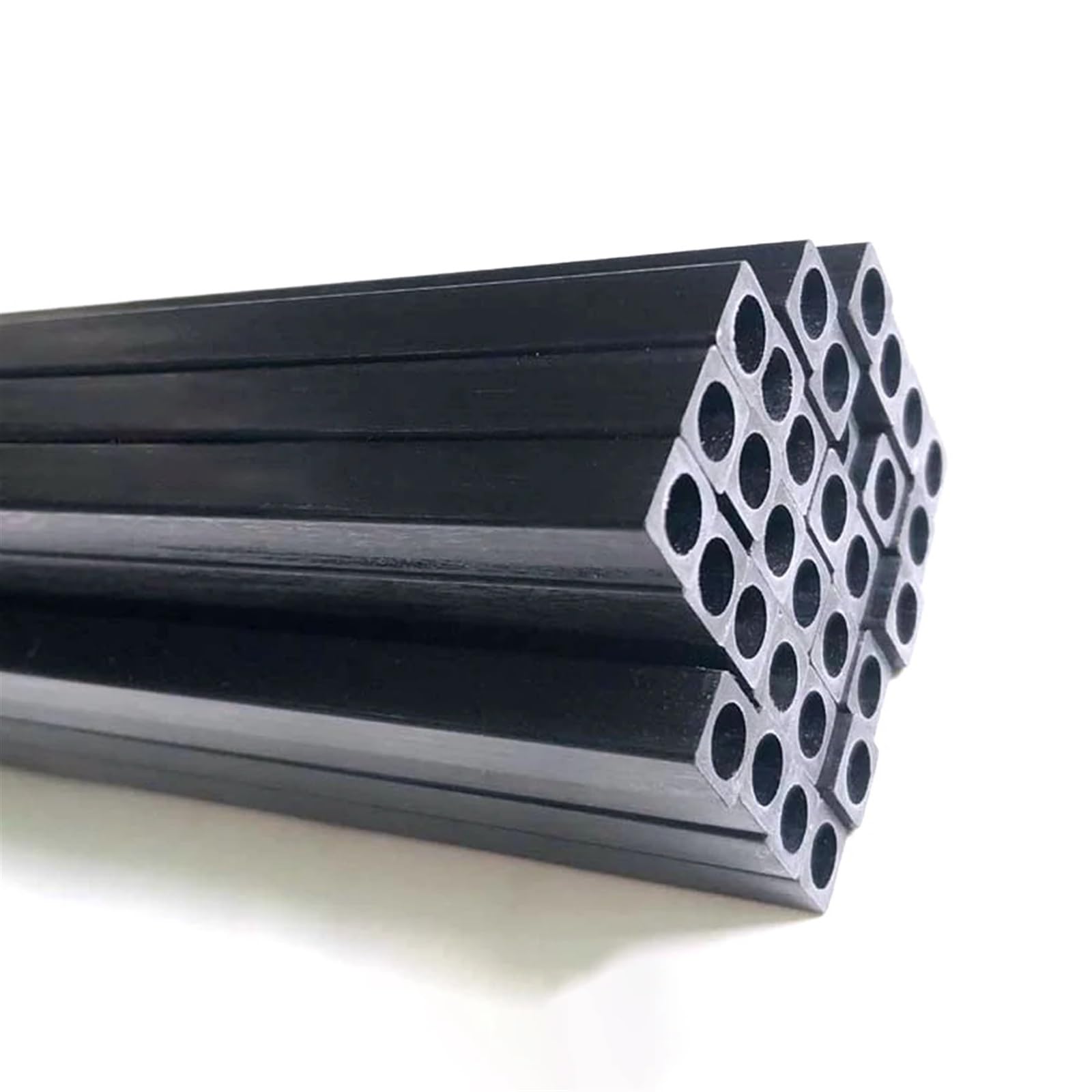 Tubo Cuadrado De Fibra De Carbono Tubo cuadrado de fibra carbono 1000 mm longitud, 2 unidades, alta resistencia