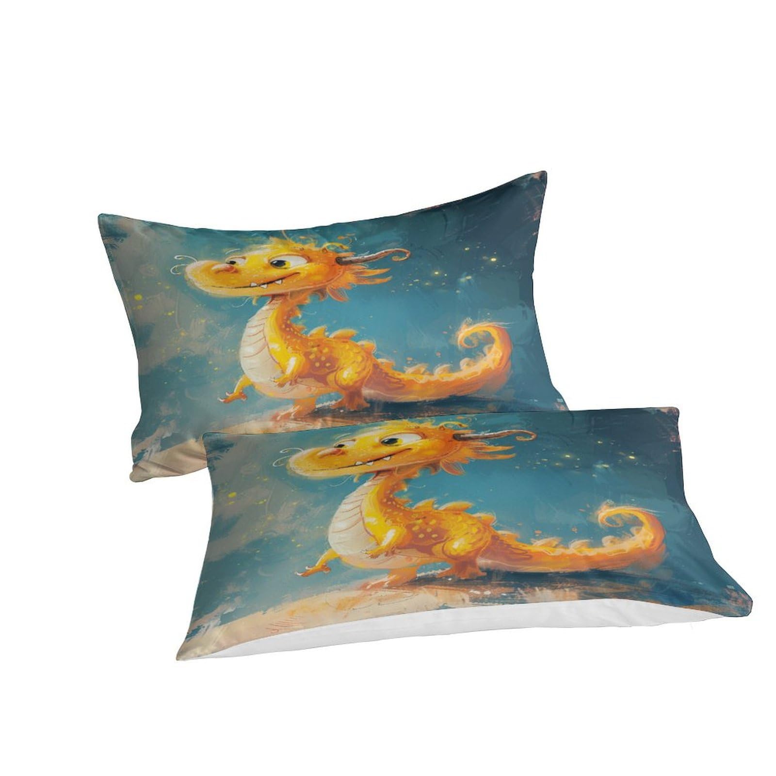 Stampato in 3D Loong cinese Copertina Stampata Microfibra Disegnata Biancheria Da Letto Con Chiusura A Cerniera Con 2 Federe,Double（200x200cm）, Per Adolescenti E Adulti
