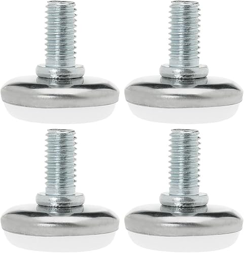 uxcell M8 x 0.984 x 1.181 in Tornillo en muebles Pies niveladores antideslizantes Protector de piso Nivelador ajustable para silla Pierna de máquina