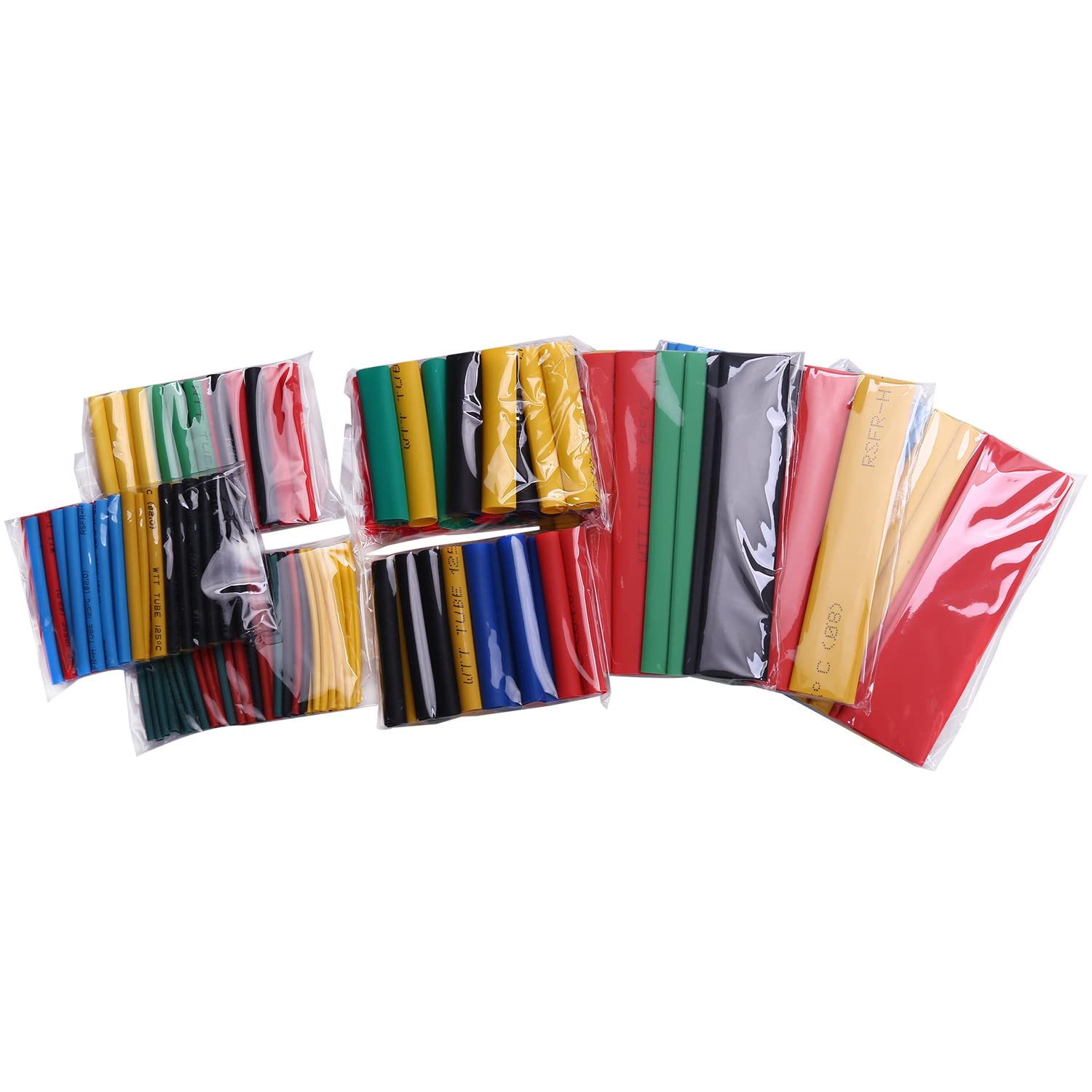 Qlhbro 164Pcs Pe Shrinking Assorted Heat Shrink Tube Wire Cable Insulated Sleeving Tubing Set Tool Accessories