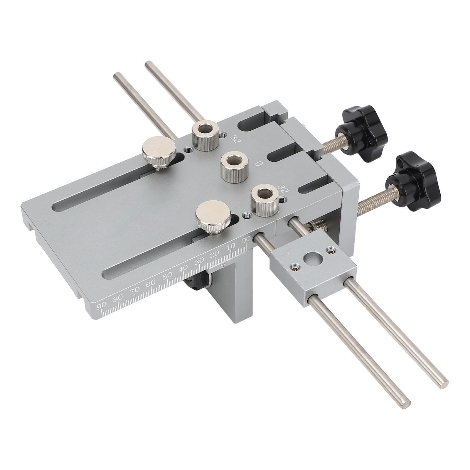 Generic Dübellehren-Set, Verstellbare Mehrzweck-Bohrführung für Holzbearbeitung, Kanten-zu-Oberflächen-Verbindungen, Heimwerker, 10–180 Mm Verarbeitungsstärke