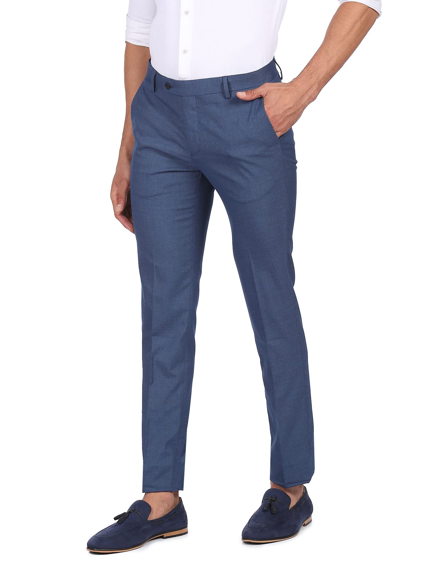 arrow Men's Regular Fit Mid Rise Pants-picture-38