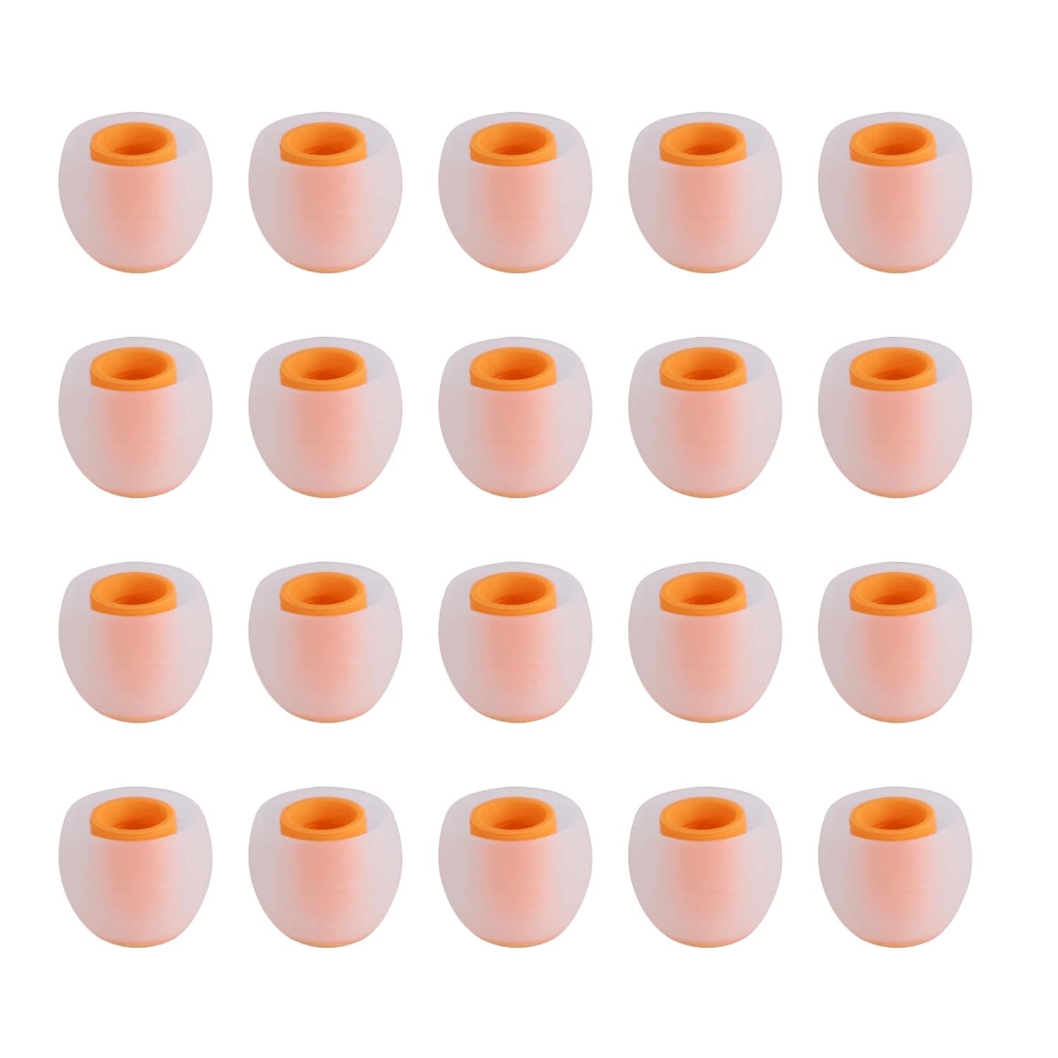 WiredCom Silicone Earbuds Rubber Tips Earplugs for Replacement in Earphone and Bluetooth, Medium (20 Qty White And Pink)-image-6