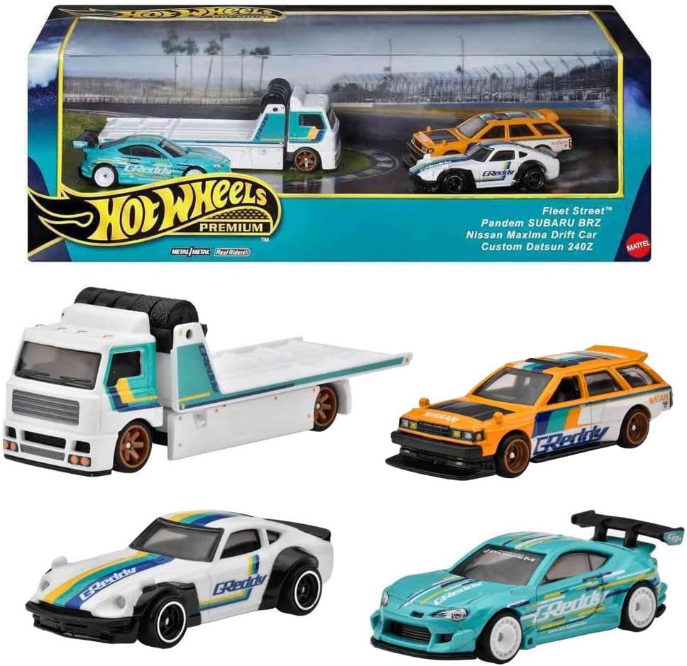 Mattel Hot Wheels Premium BRE Datsun Set of 4 Collector's Vehicles 1:64