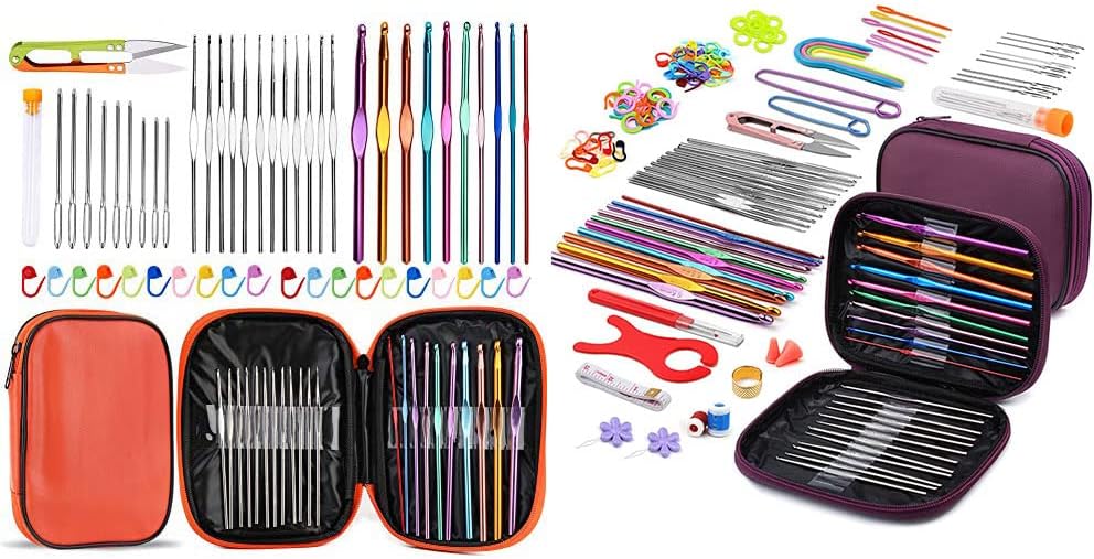 IMZAY 164 Pcs Crochet Needles Set, Crochet Hooks Kit with