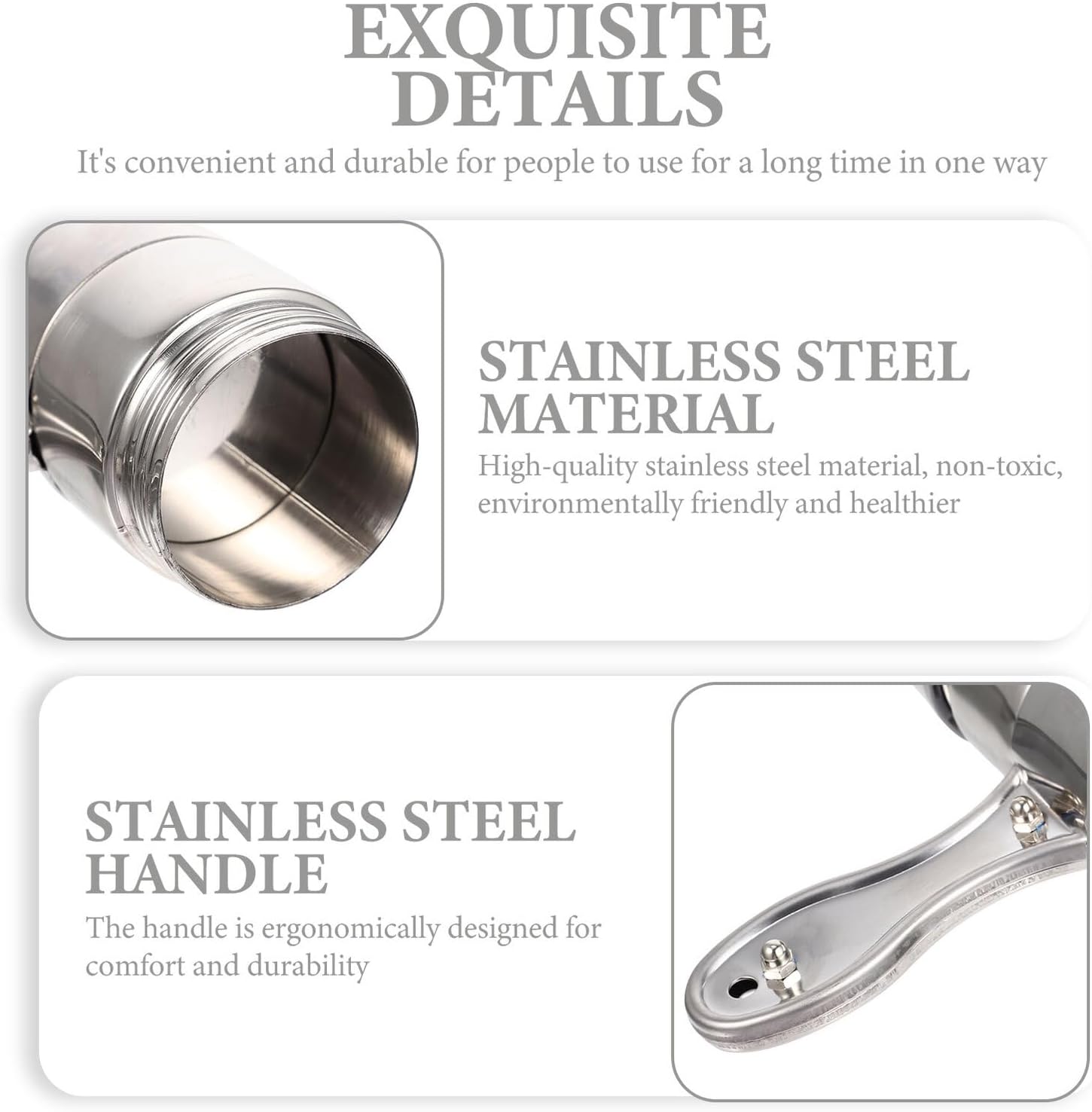 Household Manual Pasta Maker Stainless Steel Press Machine with Molds Thickened Design Easy Operation and Cleaning for Fresh Noodle Making