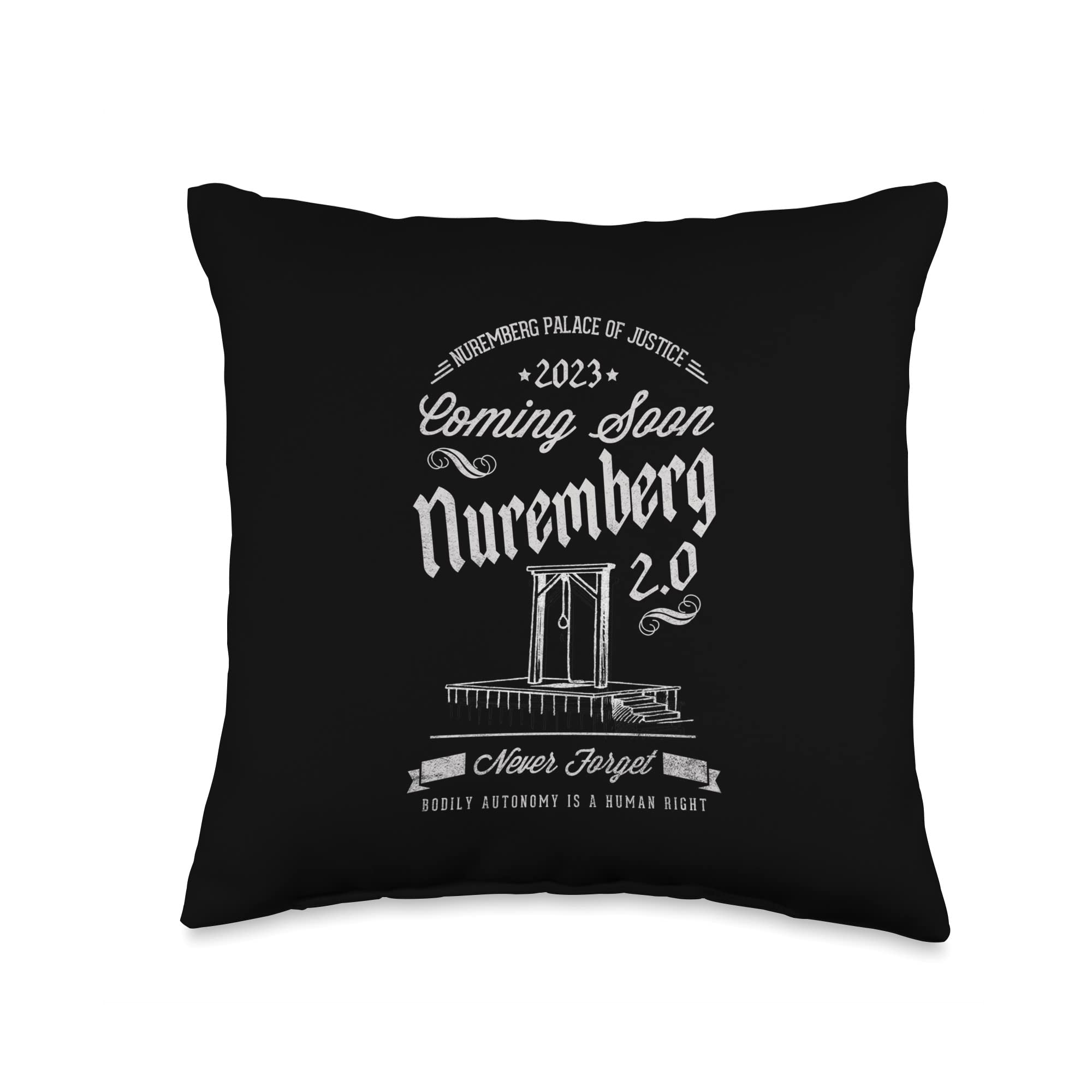iwantliberteesNuremberg 2.0 Throw Pillow, 16x16, Multicolor