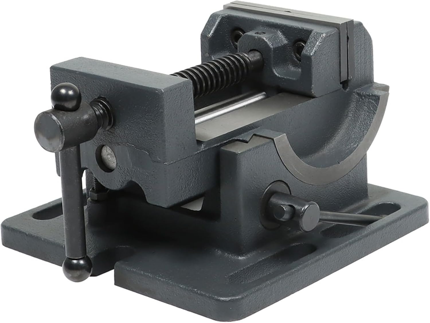 kimllier 3 Inch Cradle Style Drill Clamp Vice 0-90 Degree Swivel Angle Drill Press Vise Cast Iron Drill Press Tilting Angle Vise