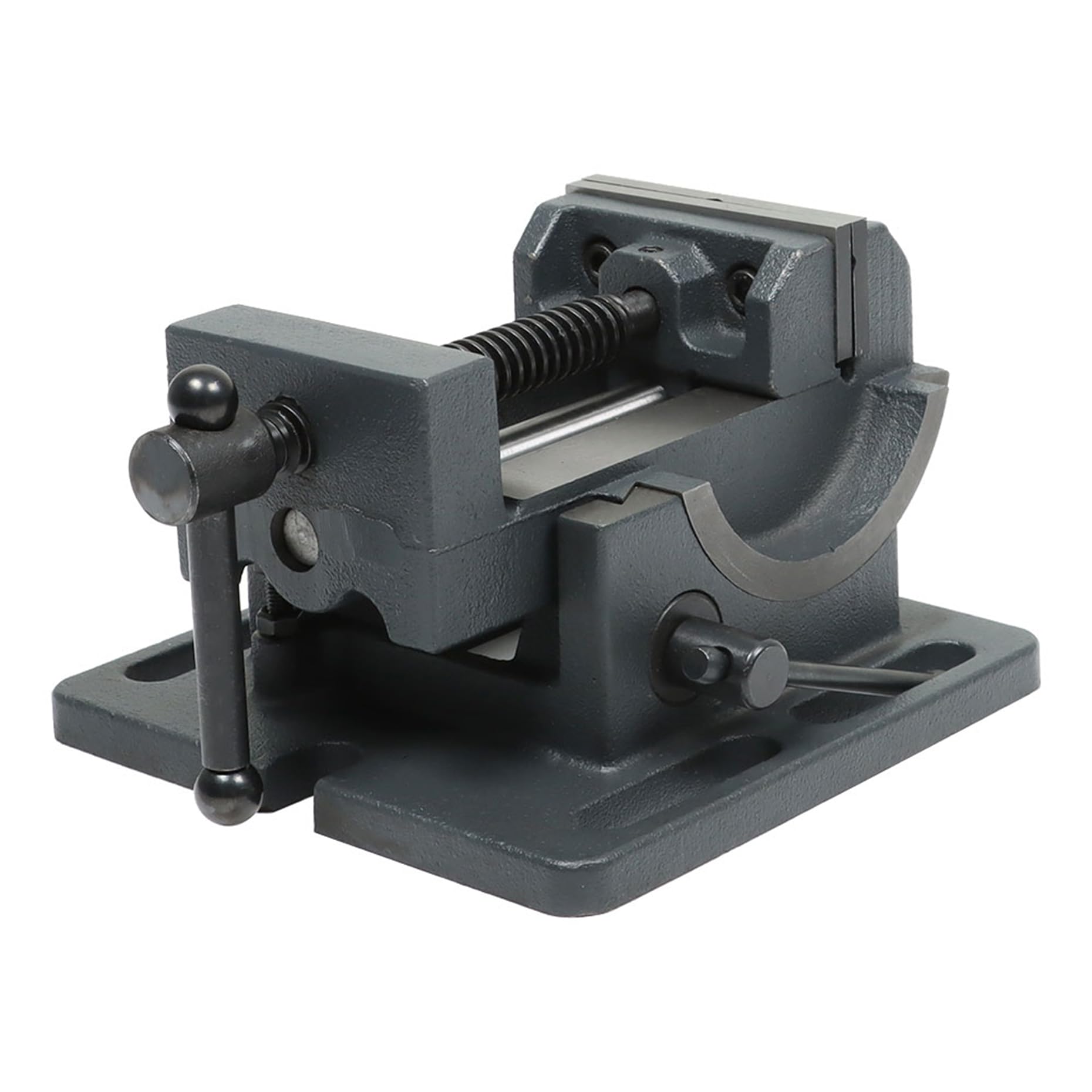 kimllier 3 Inch Cradle Style Drill Clamp Vice 0-90 Degree Swivel Angle Drill Press Vise Cast Iron Drill Press Tilting Angle Vise